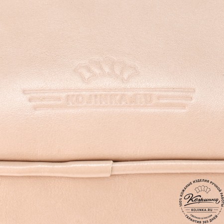 Женский кожаный рюкзак "Гермиона" (бежевая гладкая кожа)